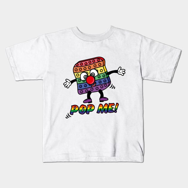 "Pop Me" Fidget Kids T-Shirt by HelenDesigns